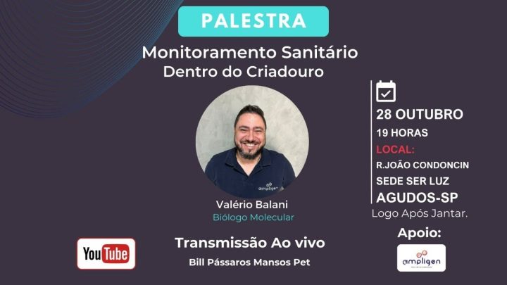 sanitário - Palestra Controle Sanitário do Plantel!!!