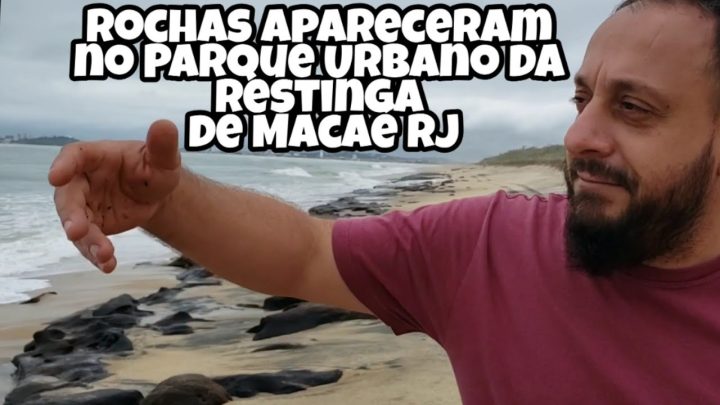 apareceram - Rochas apareceram no Parque Urbano da Restinga de Macaé RJ