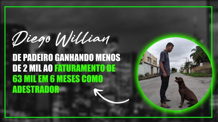 cães - JÁ FATUROU 63 MIL REAIS COMO ADESTRADOR DE CÃES, DEPOIS DE LARGAR EMPREGO DE PADEIRO